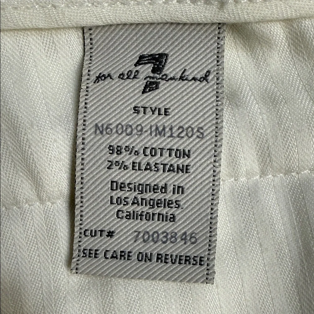 7 For All Mankind White Women's Shorts